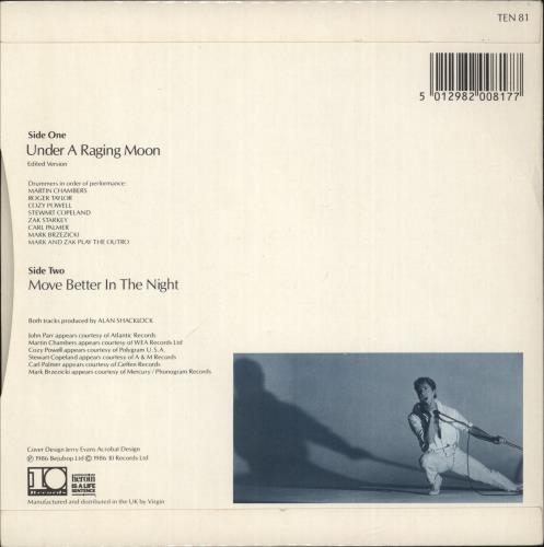 Roger Daltrey Under A Raging Moon 7" vinyl single (7 inch record / 45) UK RGD07UN408133