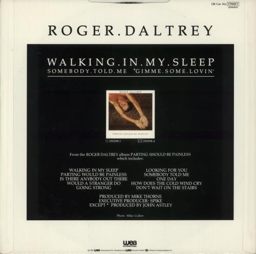 Roger Daltrey Walking In My Sleep 12" vinyl single (12 inch record / Maxi-single) UK RGD12WA56916