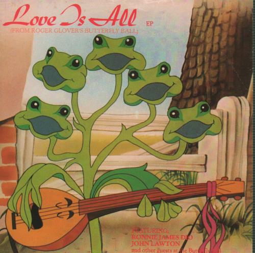 Roger Glover Love Is All E.P. 7" vinyl single (7 inch record / 45) UK RGV07LO70300