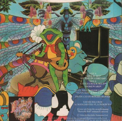 Roger Glover Love Is All E.P. 7" vinyl single (7 inch record / 45) UK RGV07LO70300