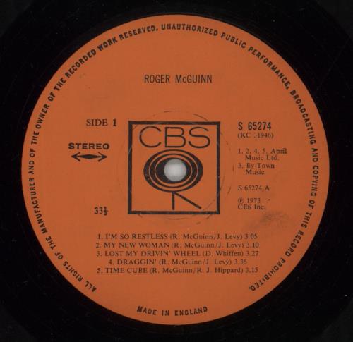 Roger McGuinn Roger McGuinn vinyl LP album (LP record) UK MCGLPRO776783