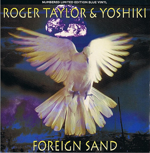 Roger Taylor Foreign Sand - Blue Vinyl 7" vinyl single (7 inch record / 45) UK ROG07FO33442
