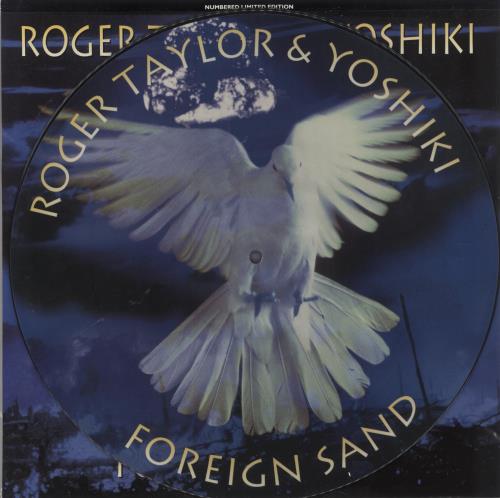 Roger Taylor Foreign Sand 12" vinyl picture disc (12 inch picture record) UK ROG2PFO33443