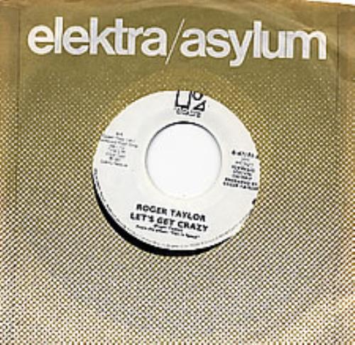 Roger Taylor Let's Get Crazy 7" vinyl single (7 inch record / 45) US ROG07LE263132