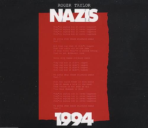 Roger Taylor Nazis - Radio C.D. CD single (CD5 / 5") UK ROGC5NA27536