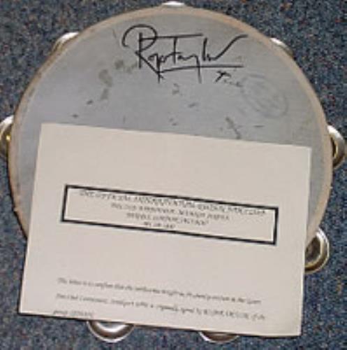 Roger Taylor Tambourine memorabilia UK ROGMMTA244349