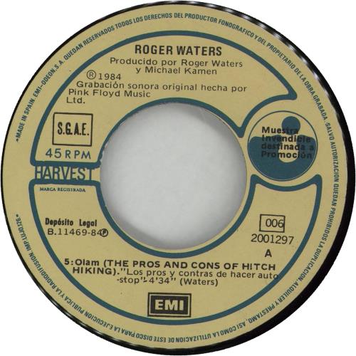 Roger Waters 5:01 AM Los Pros Y Contras De Hacer Auto-Stop 7" vinyl single (7 inch record / 45) Spanish RWA07AM662510