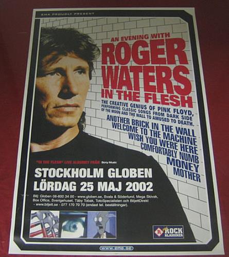 Roger Waters An Evening With Roger Waters In The Flesh poster Swedish RWAPOAN360504