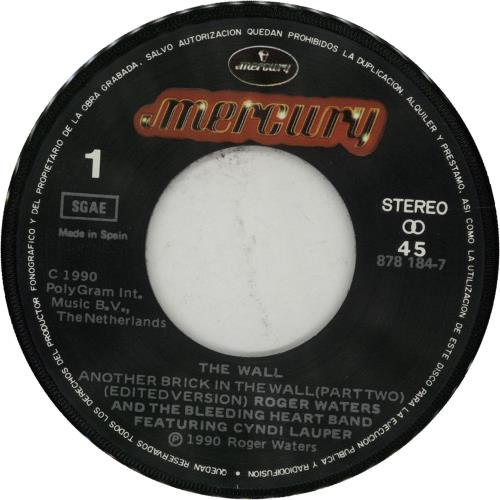 Roger Waters Another Brick In The Wall 7" vinyl single (7 inch record / 45) Spanish RWA07AN171147