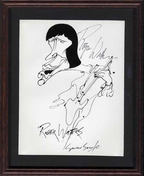 Roger Waters Framed Print - Autographed memorabilia UK RWAMMFR376904