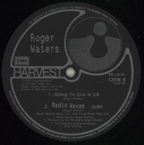 Roger Waters Radio Waves 12" vinyl single (12 inch record / Maxi-single) UK RWA12RA80985