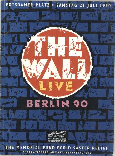 Roger Waters The Wall Live - Berlin 90 tour programme German RWATRTH267944