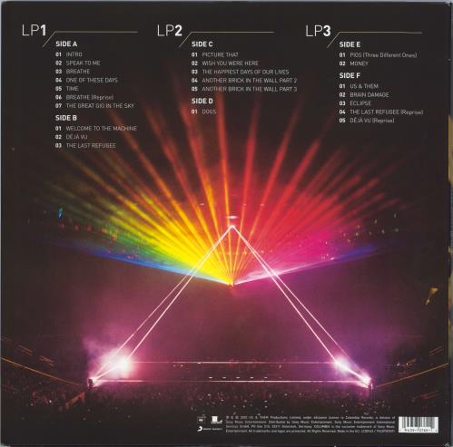 Roger Waters Us + Them 3-LP vinyl record set (Triple LP Album) UK RWA3LUS771113