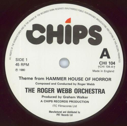 Roger Webb Theme From Hammer House Of Horror 7" vinyl single (7 inch record / 45) UK RWB07TH808601