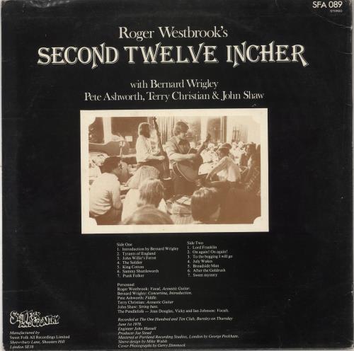 Roger Westbrook Roger Westbrook's Second Twelve Incher vinyl LP album (LP record) UK 0S8LPRO736546