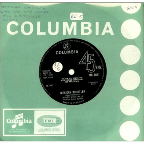 Roger Whittaker Mexican Whistler 7" vinyl single (7 inch record / 45) UK RWH07ME420681