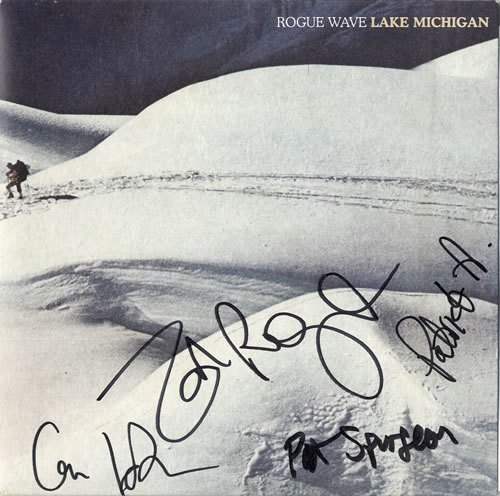 Rogue Wave Lake Michigan - Autographed 7" vinyl single (7 inch record / 45) US RWG07LA556552