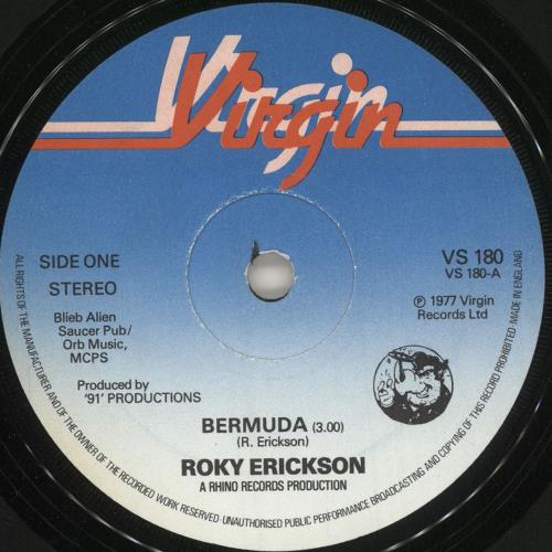Roky Erickson Bermuda + p/s 7" vinyl single (7 inch record / 45) UK ROK07BE81241
