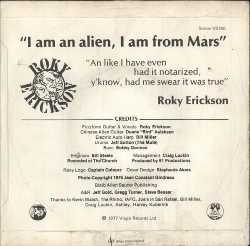 Roky Erickson Bermuda + p/s 7" vinyl single (7 inch record / 45) UK ROK07BE81241