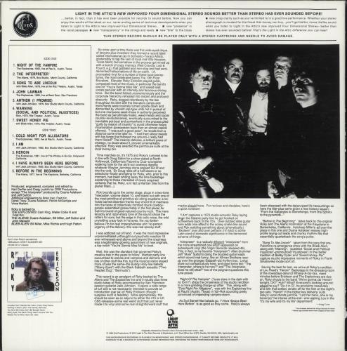 Roky Erickson Gremlins Have Pictures & 7" vinyl LP album (LP record) US ROKLPGR887306