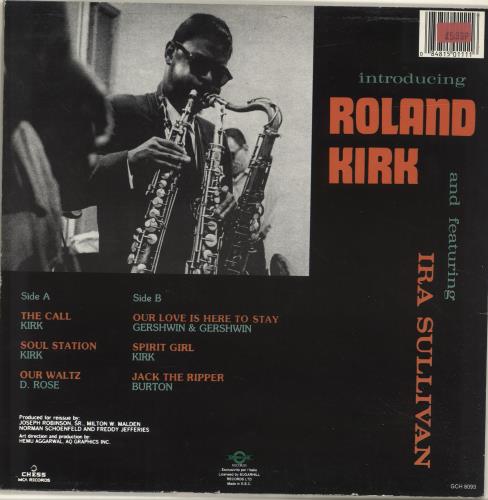 Roland Kirk Introducing Roland Kirk vinyl LP album (LP record) Italian LKKLPIN651230