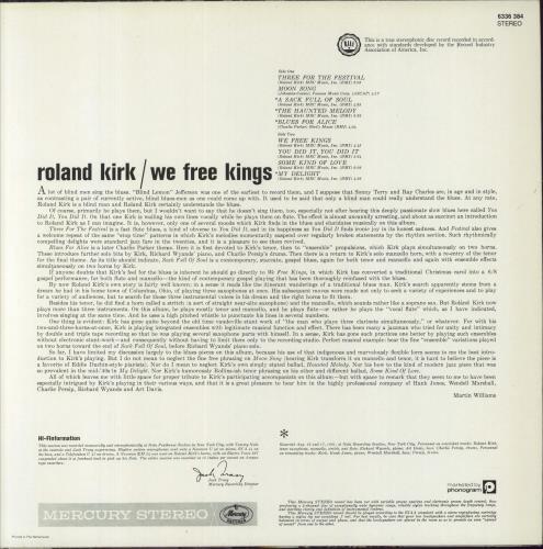 Roland Kirk We Free Kings vinyl LP album (LP record) Dutch LKKLPWE599501