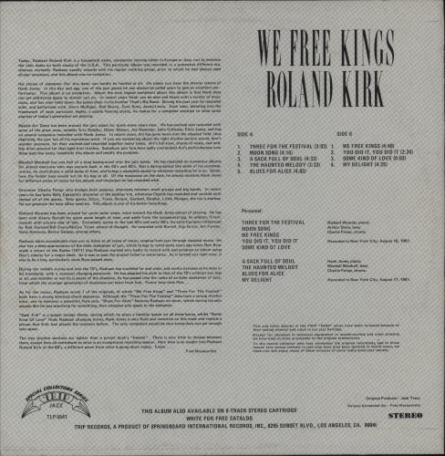 Roland Kirk We Free Kings vinyl LP album (LP record) US LKKLPWE871984