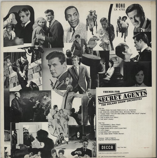 Roland Shaw Themes For Secret Agents UK vinyl LP album (LP record) (382312)