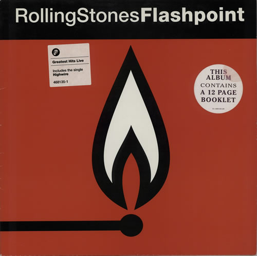 Rolling Stones Flashpoint - Cover stickers vinyl LP album (LP record) UK ROLLPFL575427