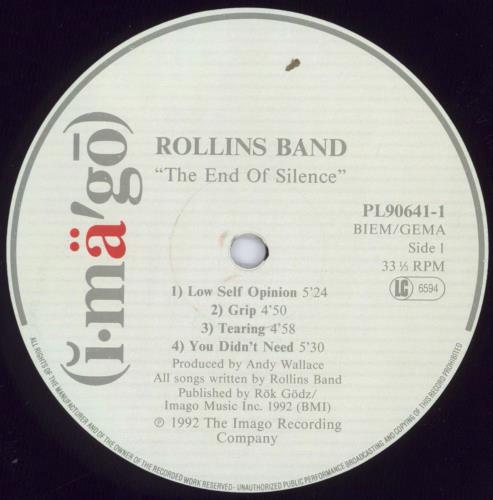Rollins Band The End Of Silence - VG 2-LP vinyl record set (Double LP Album) German RLN2LTH831825