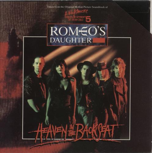 Romeo's Daughter Heaven In The Backseat 7" vinyl single (7 inch record / 45) UK ROM07HE865151