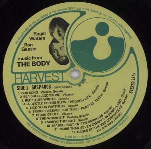 Ron Geesin Music From The Body - 1st vinyl LP album (LP record) UK RCBLPMU63796