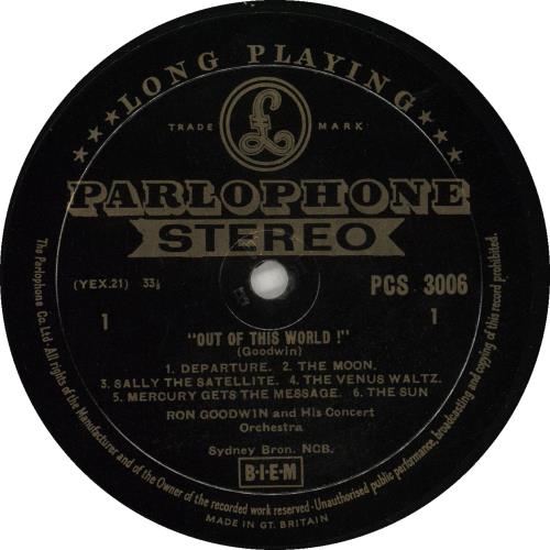 Ron Goodwin Out Of This World vinyl LP album (LP record) UK RQGLPOU708656