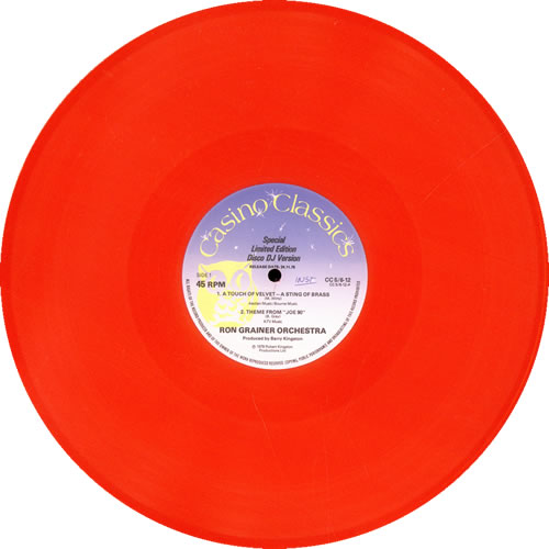 Ron Grainer Casino Classics 12" Promo Cut - Peach Vinyl 12" vinyl single (12 inch record / Maxi-single) UK R-G12CA524903