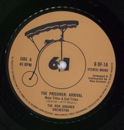 Ron Grainer The Prisoner 7" vinyl single (7 inch record / 45) UK R-G07TH775584