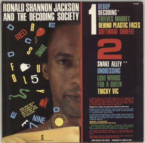 Ronald Shannon Jackson Decode Yourself vinyl LP album (LP record) UK RSJLPDE319179