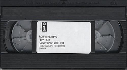 Ronan Keating Lovin' Each Day EPK video (VHS or PAL or NTSC) US RNKVILO191923