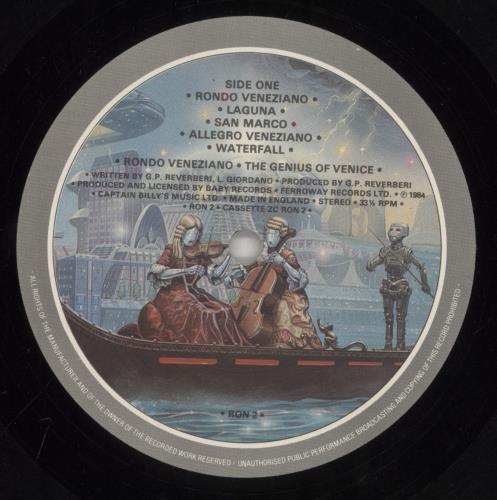 Rondo Veneziano The Genius Of Venice vinyl LP album (LP record) UK R-VLPTH392092