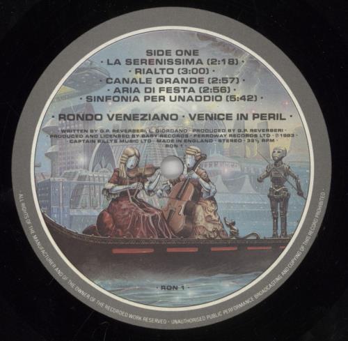 Rondo Veneziano Venice In Peril vinyl LP album (LP record) UK R-VLPVE392093