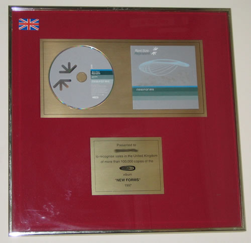 Roni Size Reprazent New Forms award disc UK RSZAWNE346139