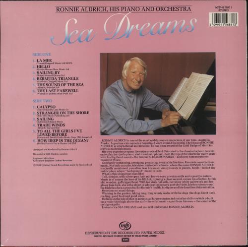 Ronnie Aldrich Sea Dreams vinyl LP album (LP record) UK R~ALPSE874236