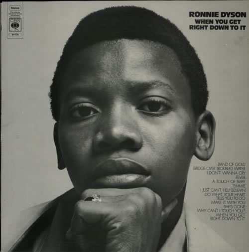 Ronnie Dyson When You Get Right Down To It vinyl LP album (LP record) UK R5NLPWH608151