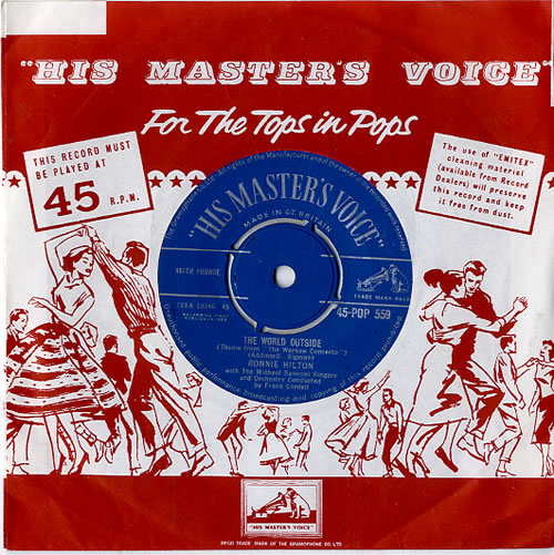 Ronnie Hilton The World Outside 7" vinyl single (7 inch record / 45) UK HL307TH611919