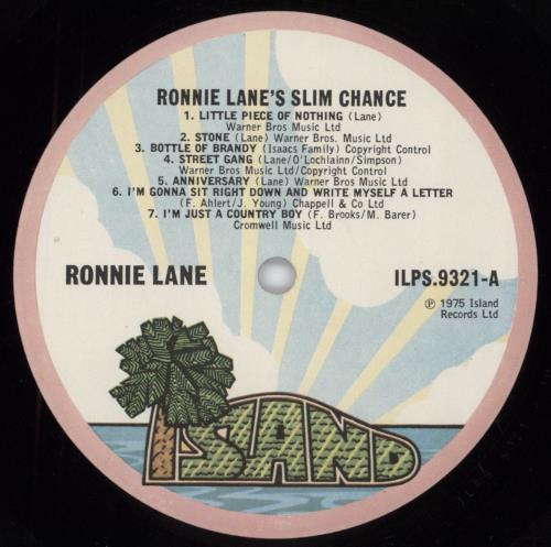 Ronnie Lane Ronnie Lane's Slim Chance - 1st vinyl LP album (LP record) UK RNLLPRO70161