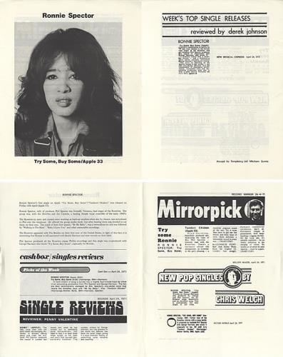 Ronnie Spector Try Some, Buy Some memorabilia UK ISPMMTR341989