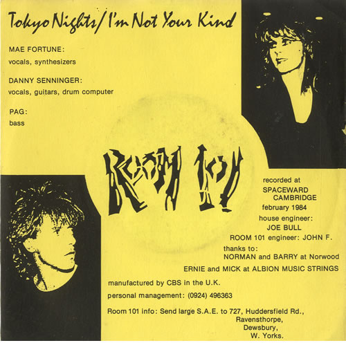 Room 101 Tokyo Nights 7" vinyl single (7 inch record / 45) UK R9P07TO601989