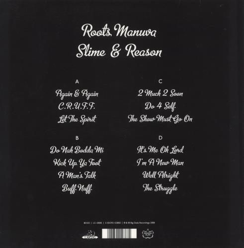 Roots Manuva Slime And Reason 2-LP vinyl record set (Double LP Album) UK RMN2LSL443705