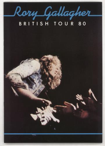 Rory Gallagher British Tour 80 tour programme UK RORTRBR655959