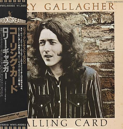 Rory Gallagher Calling Card vinyl LP album (LP record) Japanese RORLPCA123399