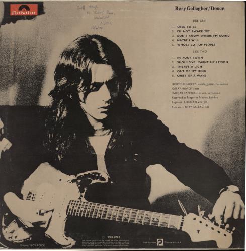 Rory Gallagher Deuce - EX - wos vinyl LP album (LP record) UK RORLPDE776992